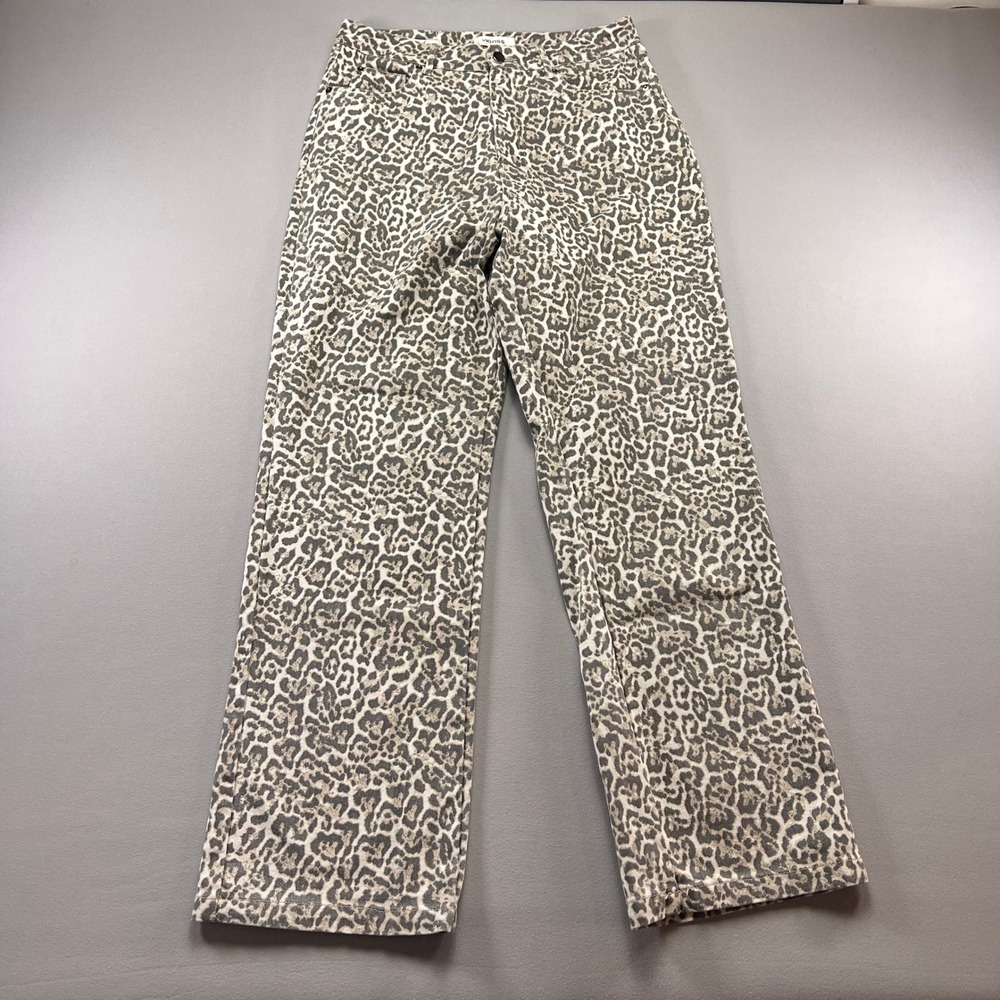 Vigoss Straight Jeans Womens 29 Multicolor Leopard Print High Rise Street Wear